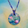Ross-Simons Italian "Water Lilies" Murano Glass Multi-Strand Pendant Necklace With 18kt Gold Over Sterling - 4 of 4