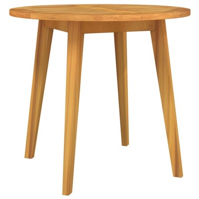 vidaXL Garden Table Natural wood Solid Acacia wood Medium