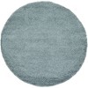 Unique Loom Solid Shag Solid Indoor Woven Area Rug - 2 of 4
