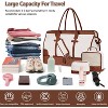 3-Piece Weekender Duffle Bag Set for Women with Shoe Compartment & Wet Pocket, Large Travel Carry-On Tote with Toiletry Bag - 4 of 4