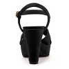 Allegra K Women's Buckle Closure Platform Chunky Heels Slingback Sandals - 3 of 4