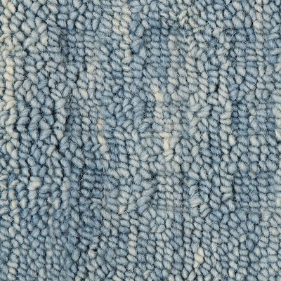 Artisan Denim Blue Handwoven Wool 4'x6' Rectangular Rug