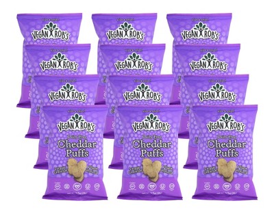 Vegan Rob's Dairy Free Cheddar Puffs - Case of 12/3.5 oz