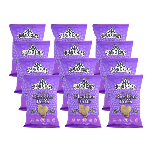 Vegan Rob's Dairy Free Cheddar Puffs - Case of 12/3.5 oz - image 1 of 4