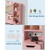 Vanity Desk with Mirror and Lights - Makeup Vanity Desk with 4 Drawers, Built-in Power Outlet & USB - 2 of 4
