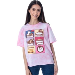 Seven Times Six Maruchan Instant Lunch Women's Ramen Noodle Sequence Skimmer T-Shirt Soup Pink - 1 of 4