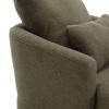 Okak Modern 360° Swivel Barrel Chair Accent Chair with Soft Dual Pillow Leisure Sofa Armchair Club Chair for Hotel Lounge Bedroom - 3 of 4