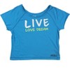 Aeropostale Womens Live Love Dream Pajama Sleep T-shirt - 2 of 3