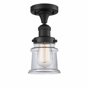 Canton - 1 Light Semi-Flush Mount In Industrial Style-11.5 Inches Tall and 6 Inches Wide - 1 of 1