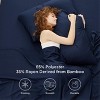 3-4 Pcs Cooling Sheet Set Bamboo Rayon Blend, Breathable & Silky, Deep Pockets for Hot Sleepers - 2 of 4