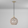 Farmhouse Rope - 1 Light Cord Hung Mini Pendant In Industrial Style-13 Inches Tall and 10 Inches Wide - 2 of 3