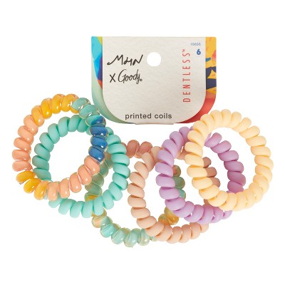 Goody x Morgan Harper Nichols Printed Coils Hair Elastics - 6ct