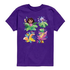 Boys' - Dora the Explorer - Swiper, Isa, And Boots Short Sleeve Graphic T-Shirt - 1 of 3