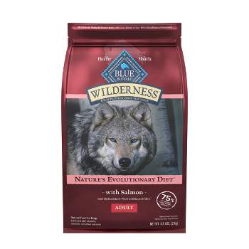 Blue Buffalo Wilderness High Protein Natural Adult Dry Dog Food plus Wholesome Grains with Salmon - 4.5lbs