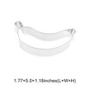 Unique Bargains Pastry Cutter Banana-Shaped Dishwasher Safe Stainless Steel Silver Tone 1Pcs - 3 of 4