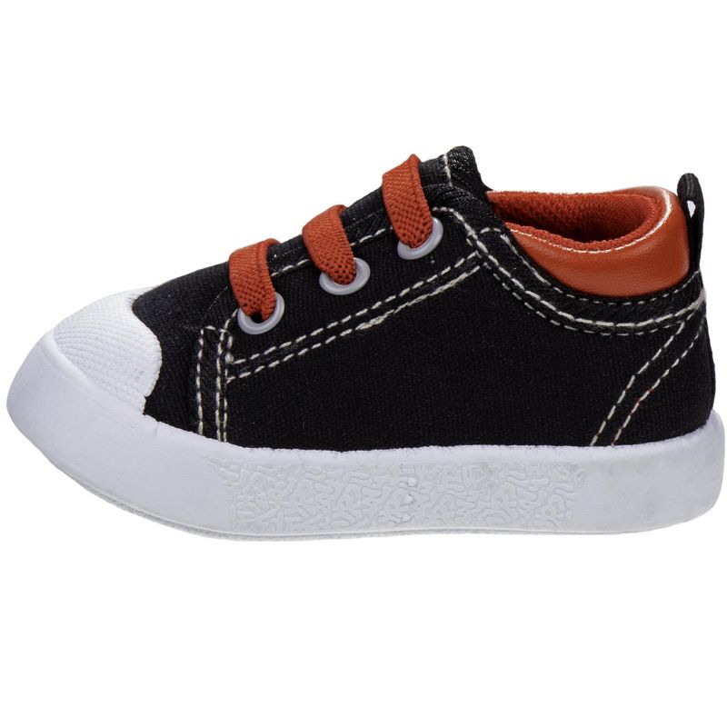 Beverly Hills Polo Club Infant Baby Boys & Girls Canvas Sneakers with Anti-Slip Hard Sole, Newborn Infant First Walkers Denim Shoes, 3 of 7