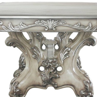 Dresden Vintage Bone White Extendable Dining Table