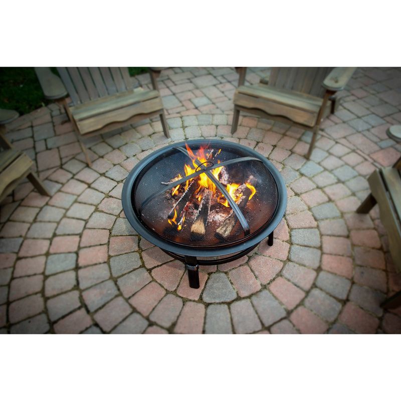 Endless Summer Round Wood Burning Outdoor Fire Pit Copper, 5 of 6