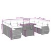 vidaXL Garden Sofa Set Grey - 3 of 4