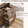 Mastgoal 30" Farmhouse Bathroom Vanity with Sink, Bathroom Dresser with 3 Drawers & Adjustable Shelves - 2 of 4