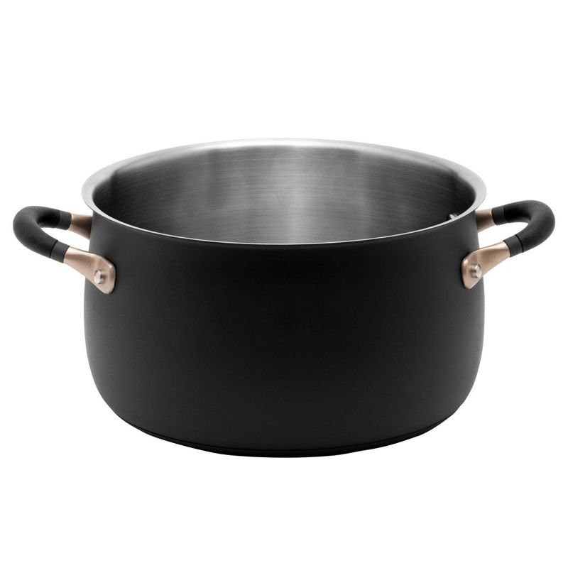 Meyer Accent Series 6.5qt Stainless Steel Induction Stockpot Matte Black, 1 of 7