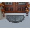 A1HC 100% Pure Rubber Front Door Mat 30”x48”, Non-Slip, Thin Profile Heavy Duty Doormat - 3 of 4