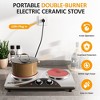 Heynemo 1800W Burner Portable Electric Ceramic Stove, C Knob Control, Indicator Light, Compatible with All Cookware for Multiple Cooking Scenarios - 4 of 4