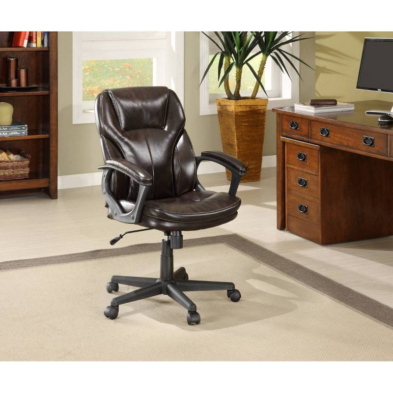 Manager's Chair Roasted Chestnut Brown - Serta, 2 of 20