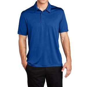 Mafoose Men's Short Sleeve Casual Embossed PosiCharge Tough Smooth Polo T-shirt - 1 of 4