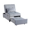 NicBex Storage Bench Modern Lift Top Bench with Pull-out Bed Velvet Tufted Solid Wood Furniture for Bedroom, Entryway - 2 of 4