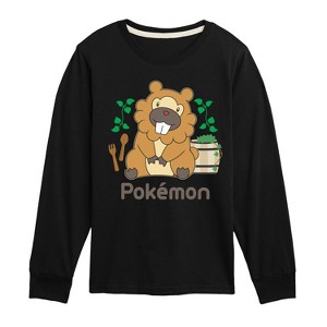 Boys' - Pokémon - Bidoof Cafe Long Sleeve Graphic T-Shirt - 1 of 3
