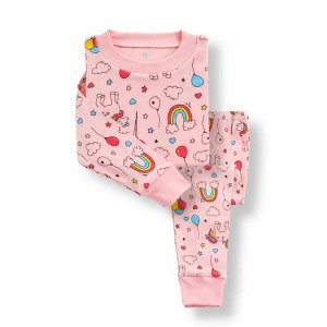 BenBen Pink Rainbows Kids Pajamas - 1 of 3
