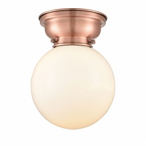 Beacon - 1 Light Flush Mount In Industrial Style-9.15 Inches Tall and 8 Inches Wide - 1 of 1