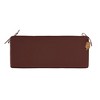 Indoor/Outdoor Bench Cushion,Double Piping Porch Swing Cushion with Ties,45"x18"x3",Removable All Weather Cushion for Patio Furniture - 2 of 4