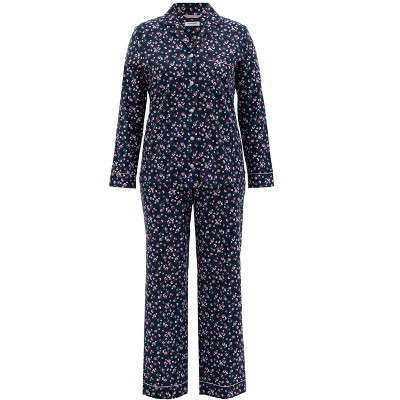 Wrangler Women's and Plus Button-Down Flannel Pajama Set