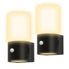 DORESshop LED Motion Sensor Night Light Plug in [2 Pack], 100LM Dimmable, 3000K Soft White, Auto On/Off for Hallway, Bedroom - 2 of 4