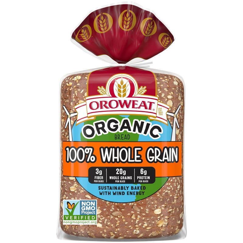 Oroweat Organic 100% Whole Wheat Bread - 27oz, 1 of 12