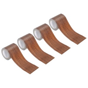 Unique Bargains Floor Door Table Desk Self-Adhesive Textured Masking Wood Grain Repair Tapes 2.2" x 15' 4 Pcs - 1 of 4
