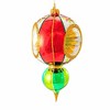 Huras Family 7.5 Inch Poinsettia Blooms Christmas Tree Ornament , Christmas Decor Classic Merry & Bright Reflector Drop (1PC) - 3 of 4