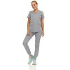 MediChic Scrubs for Women's V-Neck Scrub Set with Six Pocket Ribbed Cargo Jogger Pants with 4-Way Stretch - 3 of 4