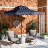 Elegant Valance 9Ft Double Top Umbrella - PAT8206 - Safavieh - 2 of 4