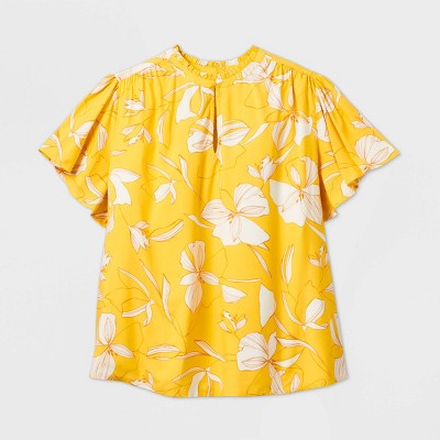 high neck blouse plus size