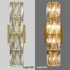 Claxy 4-Light Crystal Wall Sconce Modern Gold Bathroom Light Fixtures - 4 of 4