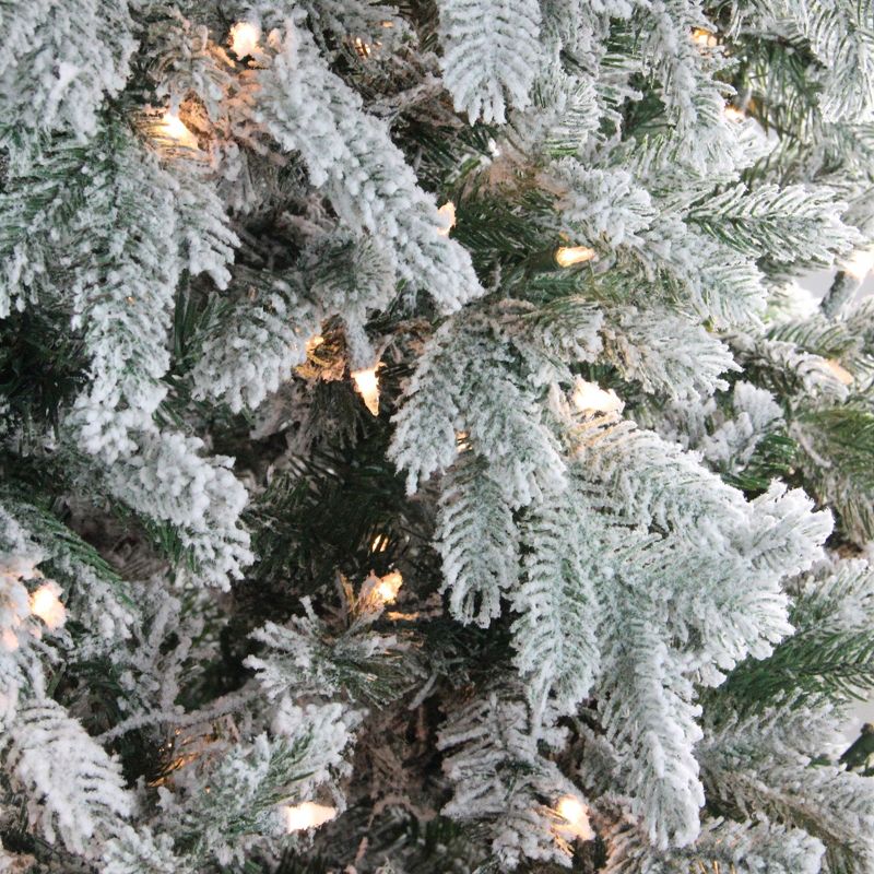 Northlight 7.5' Prelit Artificial Christmas Tree Frosted Butte Fir - Clear Lights, 3 of 5