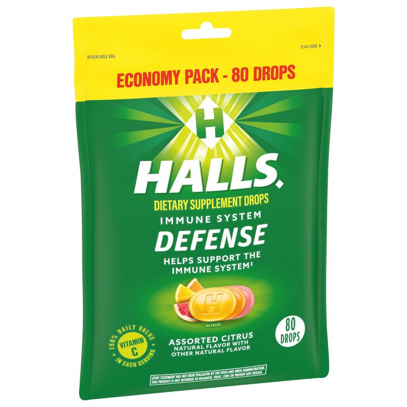 Halls Defense Vitamin C Drops - Orange, Lemon & Grapefruit - 80ct, 6 of 13