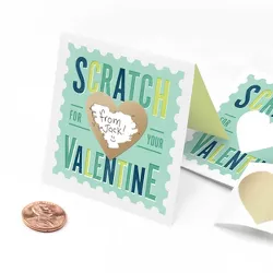 18ct Scratch-Off Valentines Cards Mint