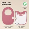 KeaBabies 8pk Organic Quin Baby Bibs for Drooling and Teething, Cotton Drool Bibs, Newborn Baby Boys, Baby Girls Bibs - 3 of 4