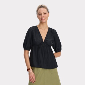 Women's Elbow Sleeve Blouse - Universal Thread™ - 1 of 3