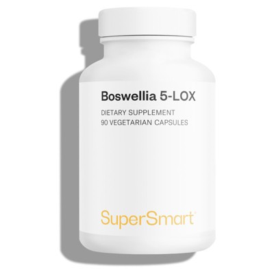 SuperSmart 5-Loxin 200mg per Day (Patented) - AKBA Supplement - 5-Loxin Boswellia Serrata Extract | Non-GMO & Gluten Free - 90 Vegetarian Capsules
