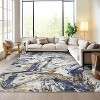 Machine Washable Runner Rug – Non-Slip Low Pile Foldable Soft Modern Abstract Carpet for Entryway Bathroom Laundry Room. - 2 of 4